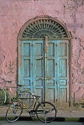 Framed Door in Luxor, Egypt Print