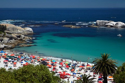 Framed Clifton Beach, Cape Town, South Africa Print