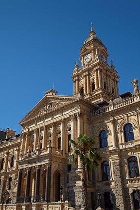 Framed Clock Tower, City Hall (1905), Cape Town, South Africa Print
