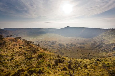 Framed Crater Area, Queen Elizabeth National Park, Uganda Print