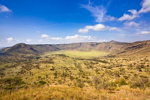 Framed Crater, Queen Elizabeth National Park, Uganda Print