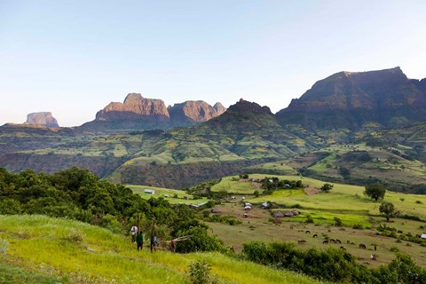 Framed Escarpment of the Semien Mountains, Ethiopia Print