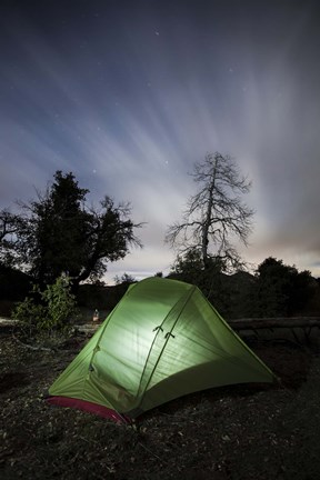Framed Camping under the clouds and stars in Cleveland National Forest, California Print