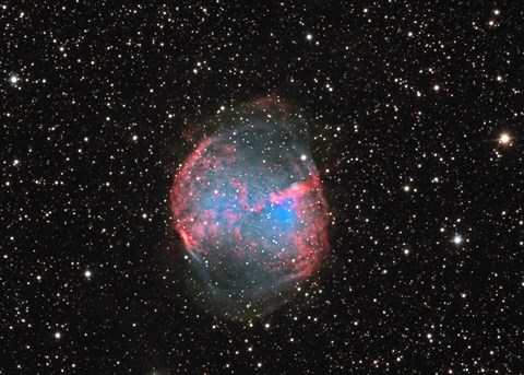 Framed M27 the Dumbbell nebula Print