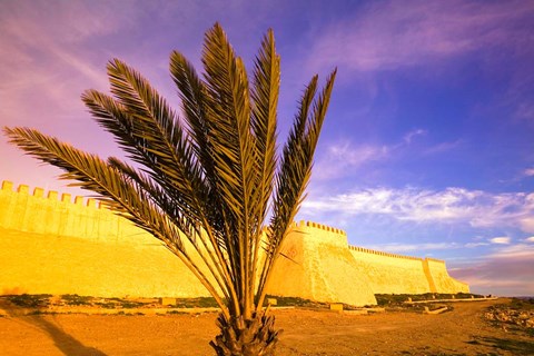Framed MOROCCO, AGADIR: Ancient Kasbah Fort Walls Print