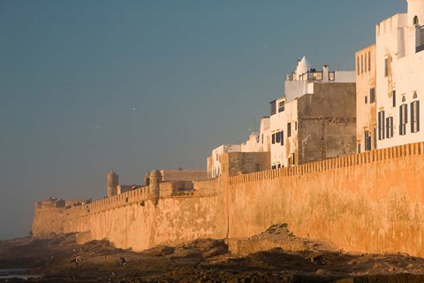 Framed MOROCCO, Atlantic Coast, ESSAOUIRA: Town, Sunset Print