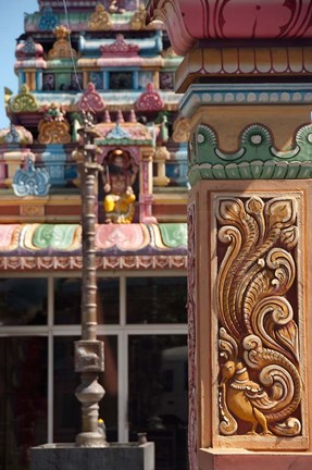 Framed Indian Temple, Port Louis, Mauritius Print
