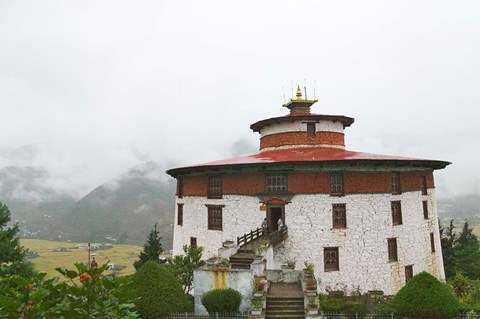 Framed Kichu Lhakhang Dzong, Paro, Bhutan Print