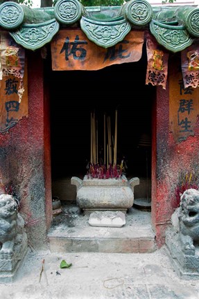 Framed Man Mo Temple, Tai Po, Hong Kong, China Print