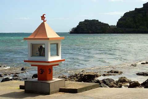 Framed Mauritius, Baie du Cap, Hindu place of worship Print