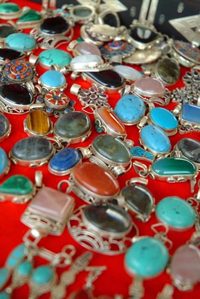 Framed Mauritania, Adrar, Chinguetti, Stones and jewellery Print