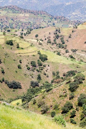 Framed Landscape in Tigray, Northern Ethiopia Print