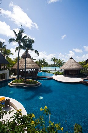 Framed Le Touessrok Resort Pool, Mauritius Print