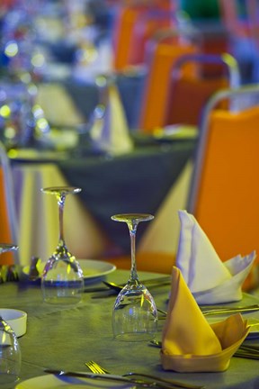 Framed Mauritius, Tamarin, Tamarin Hotel, dining room Print