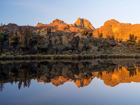 Framed Lake, Mount Kenya National Park, Kenya Print