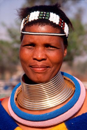 Framed Portrait of Ndembelle Woman, South Africa Print