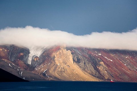 Framed Mountainous Deception Island, Antarctica Print