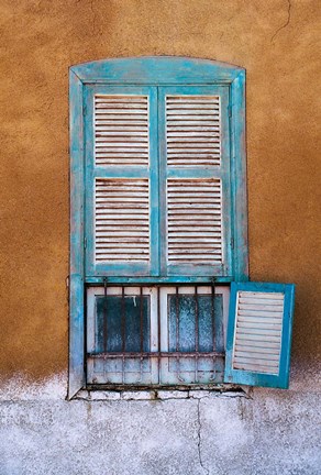 Framed Nubian Window in a Village Across the Nile from Luxor, Egypt Print