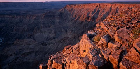 Framed Namibia, Fish River Canyon National Park, canyon walls Print