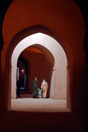 Framed Royal granaries of Moulay Ismail, Meknes, Morocco, Africa Print