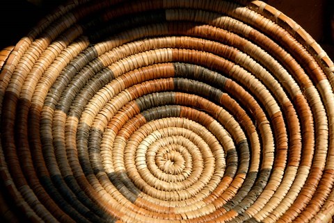 Framed South Africa, KwaZulu Natal, Zulu baskets, market Print