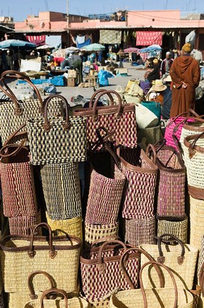 Framed Souqs of Marrakech, Marrakech, Morocco Print