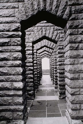 Framed Stone arches and walls, Voortrekker Monument Pretoria, South Africa Print