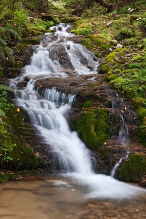 Framed Waterfall, Bhutan Print