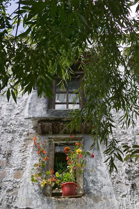 Framed Window Decoration in Sera Temple, Lhasa, Tibet, China Print