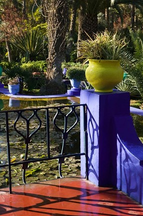 Framed Villa Gardens, Jardin Majorelle and Museum of Islamic Art, Marrakech, Morocco Print