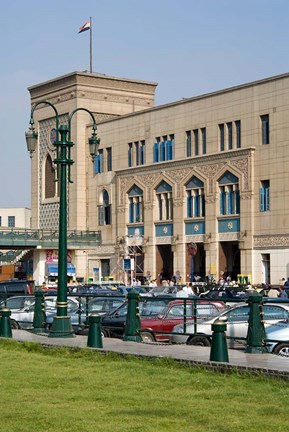 Framed Train Station of Mahattat Ramses, Cairo, Egypt, North Africa Print