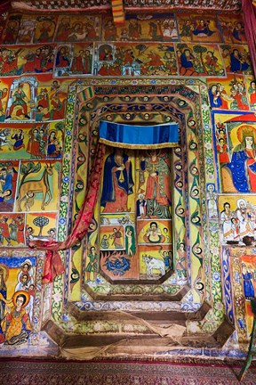 Framed Ura Kidane Meret monastery, Lake Tana, Ethiopia Print