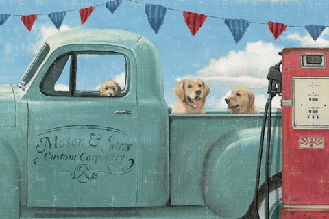 Framed Lets Go for a Ride II Print