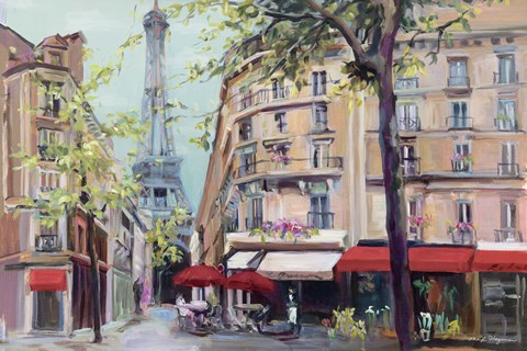 Framed Springtime in Paris Print