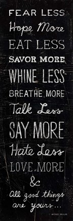 Framed All Good Things Print