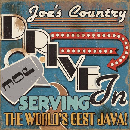 Framed Diners and Drive Ins IV Print