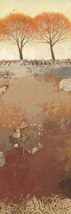 Framed Field and Forest Panel III Print