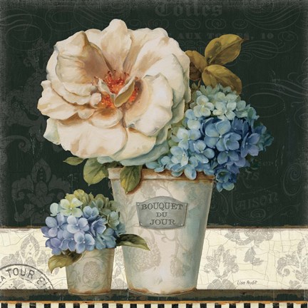 Framed French Vases II Print