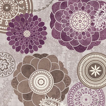 Framed Gray Garden Melody I Print