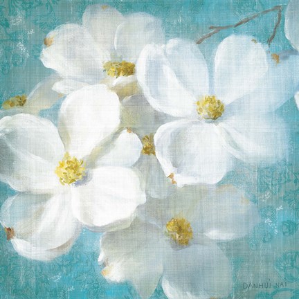 Framed Indiness Blossom Square Vintage II Print