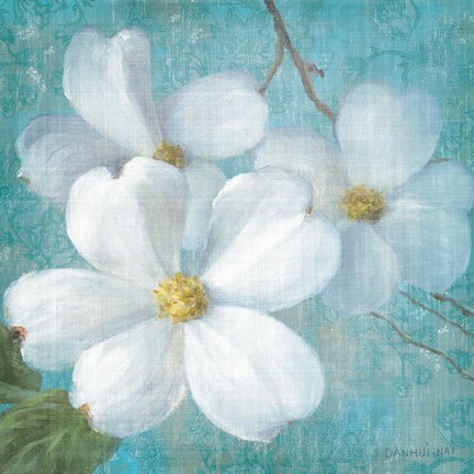 Framed Indiness Blossom Square Vintage III Print