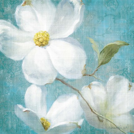 Framed Indiness Blossom Square Vintage IV Print