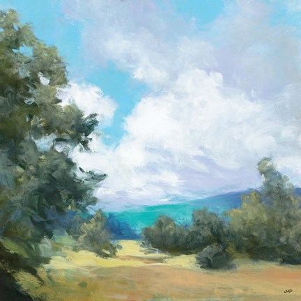 Framed Hedgerow I Print