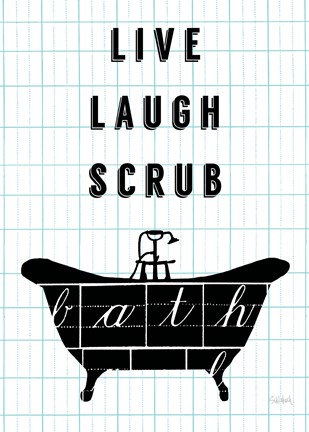 Framed Letterform Tub Print