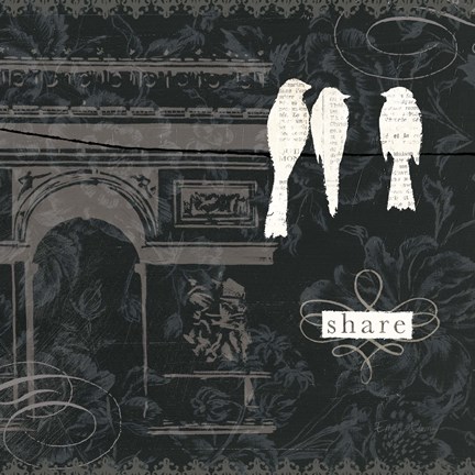 Framed Love Paris II Print