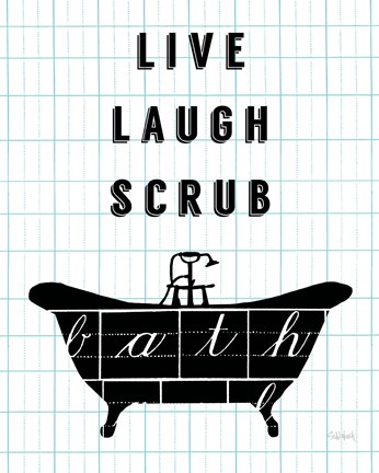 Framed Letterform Tub Print