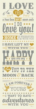 Framed L-O-V-E I Color Print