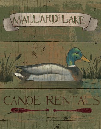 Framed Lodge Signs IV Print