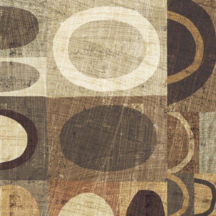 Framed Modern Geometric Neutral II Print