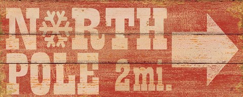 Framed North Pole Print